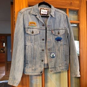 Vintage Levi jacket; custom detail